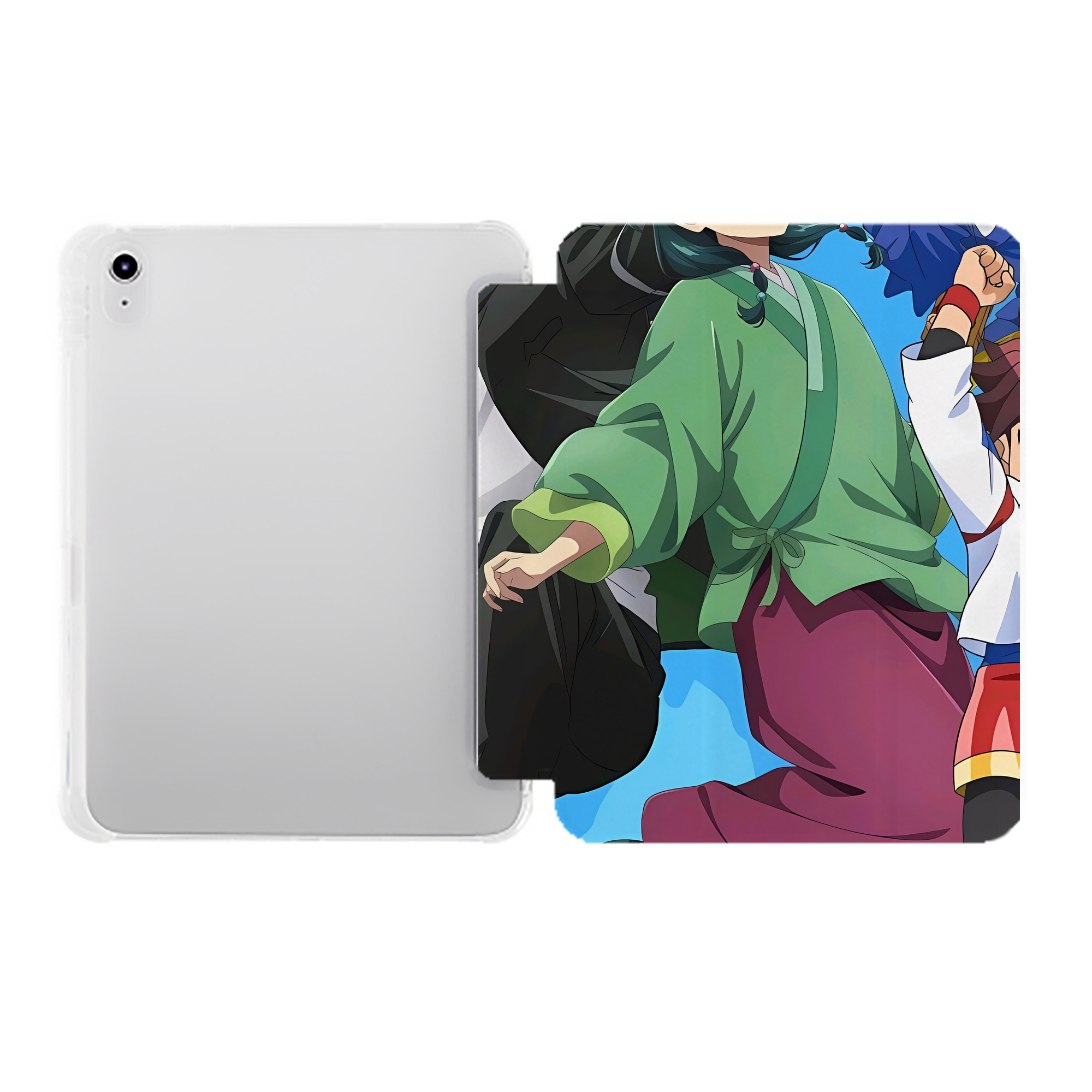 （画像用） 薬屋のひとりごと The Apothecary Diaries IPad ケース ペン収納付き 三つ折りスタンド PUレザー×シリコン 対応機種9.5/10.5/10.9インチ